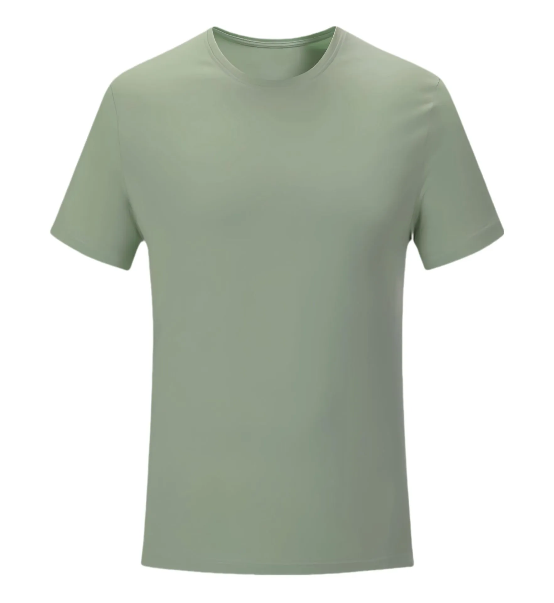 Camiseta Masculina Lisa de Manga Curta e Gola Redonda